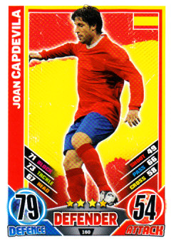 Joan Capdevila Spain EURO 2012 Match Attax #160