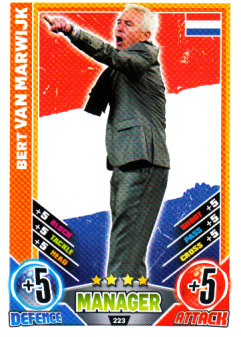 Bert van Marwijk Netherlands EURO 2012 Match Attax Managers #223
