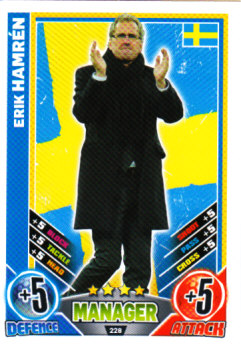 Erik Hamren Sweden EURO 2012 Match Attax Managers #228