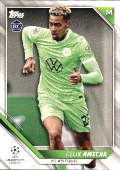 Felix Nmecha VfL Wolfsburg Topps UEFA Champions League Collection 2021/22 #103