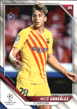 Nico Gonzalez FC Barcelona Topps UEFA Champions League Collection 2021/22 #107