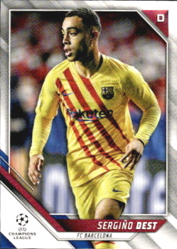 Sergino Dest FC Barcelona Topps UEFA Champions League Collection 2021/22 #111