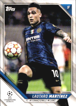 Lautaro Martinez Internazionale Milano Topps UEFA Champions League Collection 2021/22 #125