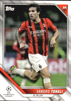 Sandro Tonali A.C. Milan Topps UEFA Champions League Collection 2021/22 #165