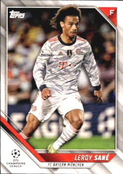 Leroy Sane Bayern Munchen Topps UEFA Champions League Collection 2021/22 #170