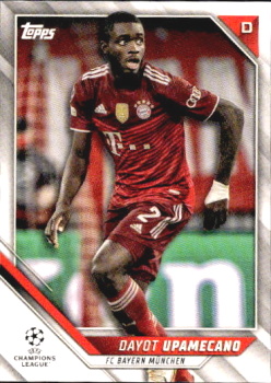 Dayot Upamecano Bayern Munchen Topps UEFA Champions League Collection 2021/22 #172