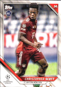 Christopher Scott Bayern Munchen Topps UEFA Champions League Collection 2021/22 #173