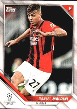 Daniel Maldini A.C. Milan Topps UEFA Champions League Collection 2021/22 #179