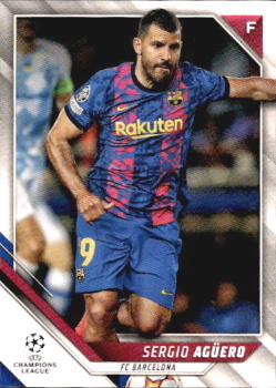 Sergio Aguero FC Barcelona Topps UEFA Champions League Collection 2021/22 #187