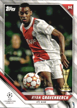 Ryan Gravenberch AFC Ajax Topps UEFA Champions League Collection 2021/22 #199