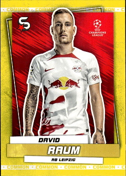 David Raum RB Leipzig Topps UEFA Football Superstars 2022/23 Common Yellow #117