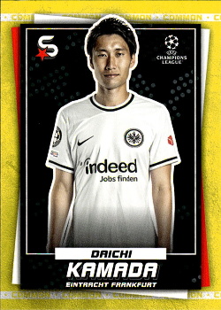 Daichi Kamada Eintracht Frankfurt Topps UEFA Football Superstars 2022/23 Common Yellow #125