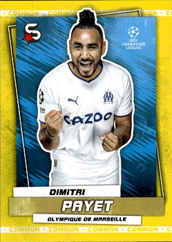 Dimitri Payet Olympique Marseille Topps UEFA Football Superstars 2022/23 Common Yellow #138