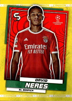 David Neres SL Benfica Topps UEFA Football Superstars 2022/23 Common Yellow #151