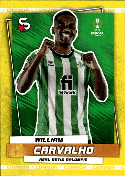 William Carvalho Real Betis Balompie Topps UEFA Football Superstars 2022/23 Common Yellow #174