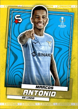 Marcos Antonio Lazio Roma Topps UEFA Football Superstars 2022/23 Common Yellow #181