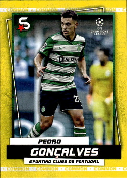 Pedro Goncalves Sporting CP Topps UEFA Football Superstars 2022/23 Variations Common Yellow Action #147