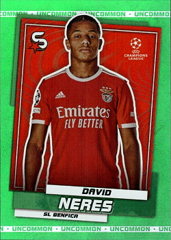 David Neres SL Benfica Topps UEFA Football Superstars 2022/23 Uncommon Green #151