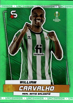William Carvalho Real Betis Balompie Topps UEFA Football Superstars 2022/23 Uncommon Green #174