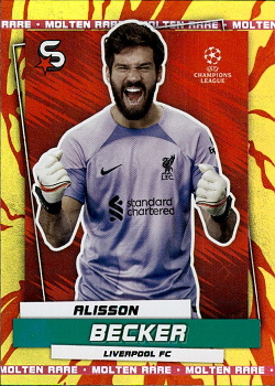 Alisson Becker Liverpool Topps UEFA Football Superstars 2022/23 Molten Rare #11