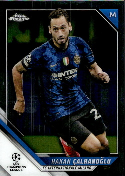 Hakan Calhanoglu Internazionale Milano Topps UEFA Champions League Chrome 2021/22 #127