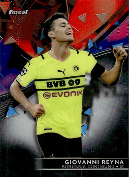 Giovanni Reyna Borussia Dortmund Topps UEFA Champions League Finest 2021/22 #56