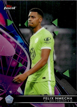Felix Nmecha VfL Wolfsburg Topps UEFA Champions League Finest 2021/22 #75