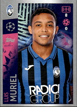 Luis Muriel Atalanta BC samolepka UEFA Champions League 2019/20 #20