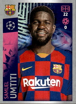 Samuel Umtiti FC Barcelona samolepka UEFA Champions League 2019/20 #48