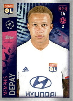 Memphis Depay Olympique Lyonnais samolepka UEFA Champions League 2019/20 #326