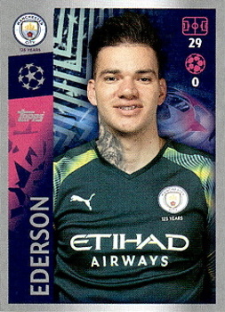 Ederson Manchester City samolepka UEFA Champions League 2019/20 #330