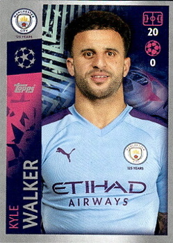Kyle Walker Manchester City samolepka UEFA Champions League 2019/20 #334
