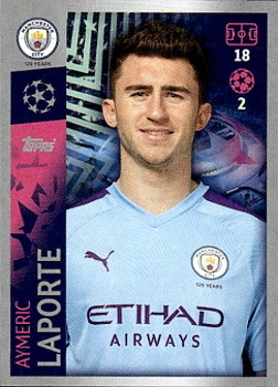 Aymeric Laporte Manchester City samolepka UEFA Champions League 2019/20 #335