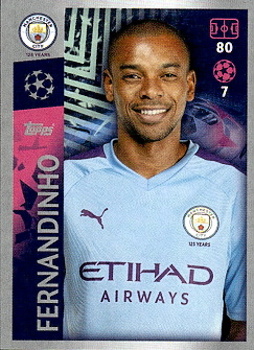 Fernandinho Manchester City samolepka UEFA Champions League 2019/20 #337