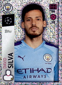 David Silva Manchester City samolepka UEFA Champions League 2019/20 #339