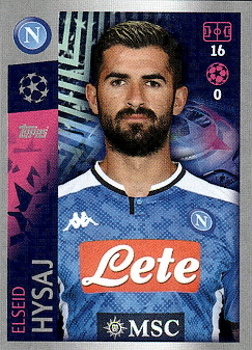 Elseid Hysaj SSC Napoli samolepka UEFA Champions League 2019/20 #351