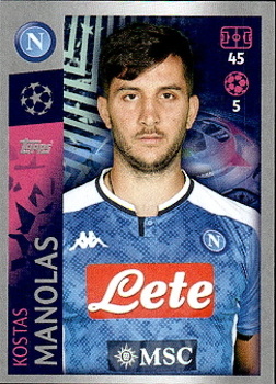 Kostas Manolas SSC Napoli samolepka UEFA Champions League 2019/20 #353
