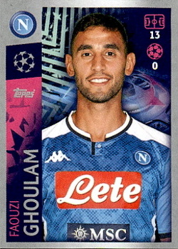 Faouzi Ghoulam SSC Napoli samolepka UEFA Champions League 2019/20 #354