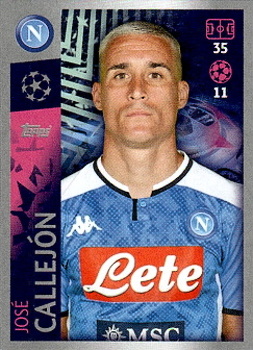 Jose Callejon SSC Napoli samolepka UEFA Champions League 2019/20 #363