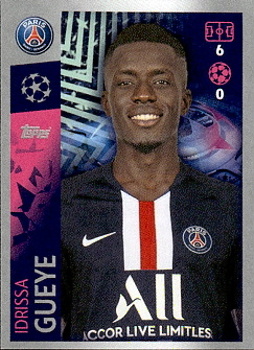 Idrissa Gueye Paris Saint-Germain samolepka UEFA Champions League 2019/20 #375