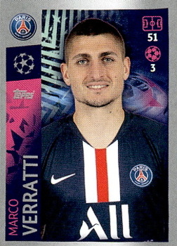 Marco Verratti Paris Saint-Germain samolepka UEFA Champions League 2019/20 #376