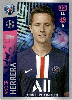 Ander Herrera Paris Saint-Germain samolepka UEFA Champions League 2019/20 #377