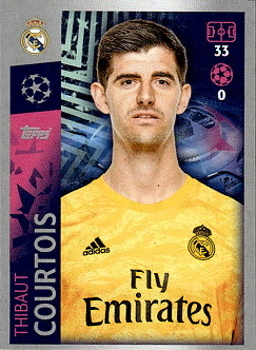Thibaut Courtois Real Madrid samolepka UEFA Champions League 2019/20 #387