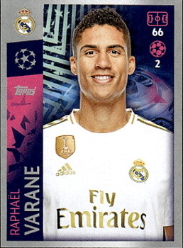 Raphael Varane Real Madrid samolepka UEFA Champions League 2019/20 #392