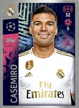 Casemiro Real Madrid samolepka UEFA Champions League 2019/20 #394