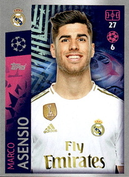 Marco Asensio Real Madrid samolepka UEFA Champions League 2019/20 #398