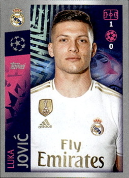 Luka Jovic Real Madrid samolepka UEFA Champions League 2019/20 #402