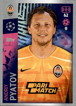 Andriy Pyatov Shakhtar Donetsk samolepka UEFA Champions League 2019/20 #425