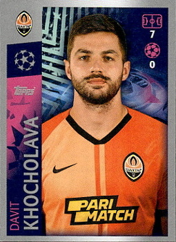 Davit Khocholava Shakhtar Donetsk samolepka UEFA Champions League 2019/20 #427