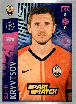 Serhiy Kryvtsov Shakhtar Donetsk samolepka UEFA Champions League 2019/20 #429